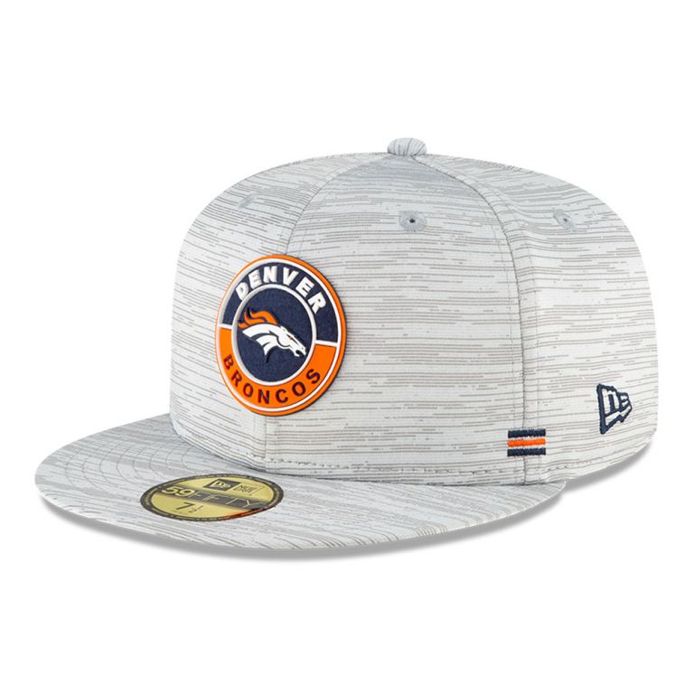 Gorras New Era 59fifty Grises - Denver Broncos Sideline 19052BTXU